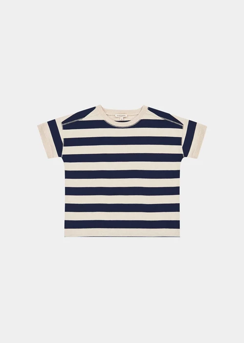 صورة Dregea t-shirt (navy /cream stripe)
